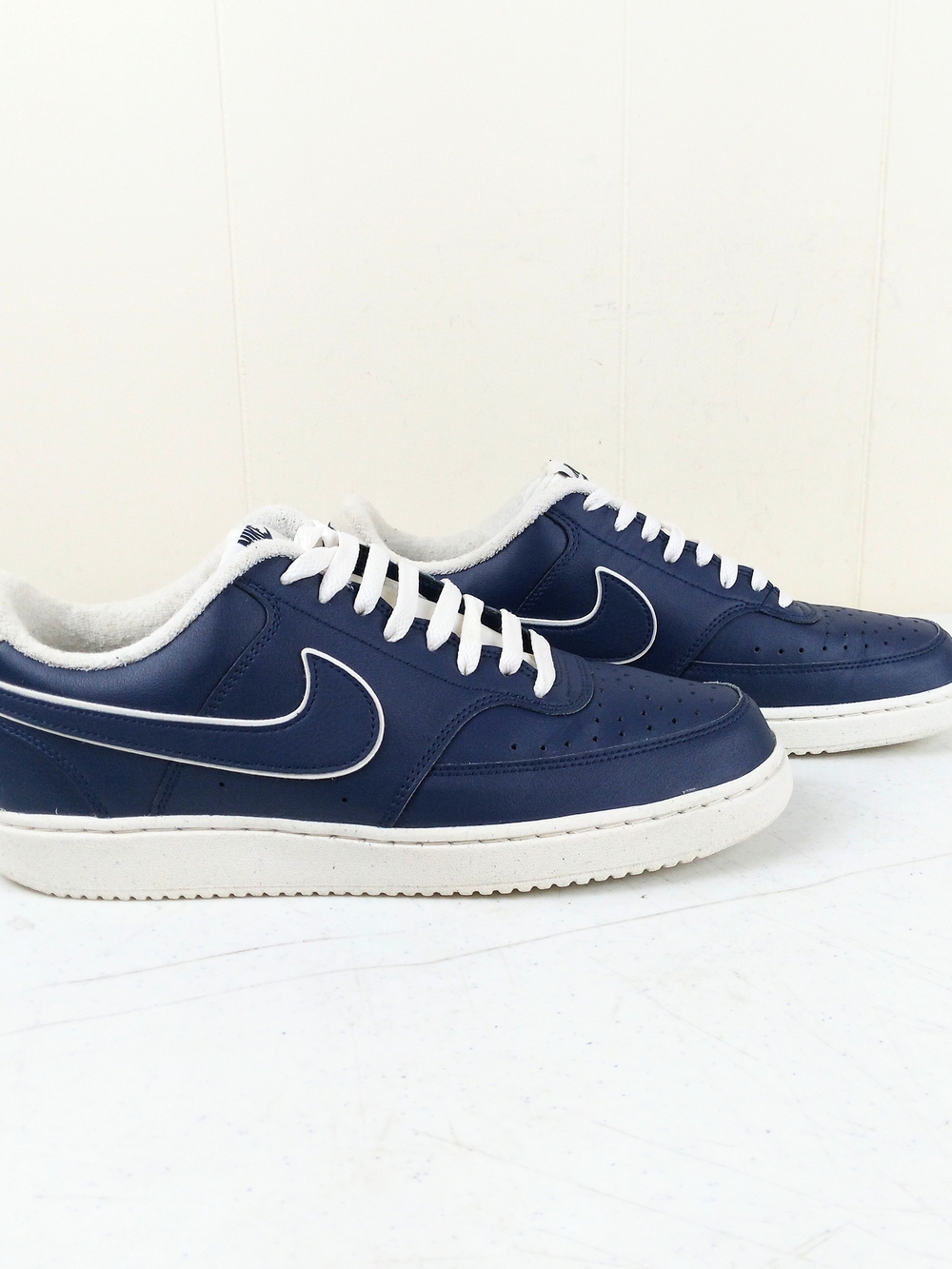 Nike Court Vision Navy Low-Top Sneakers Men's Size 10.5 Lace Up